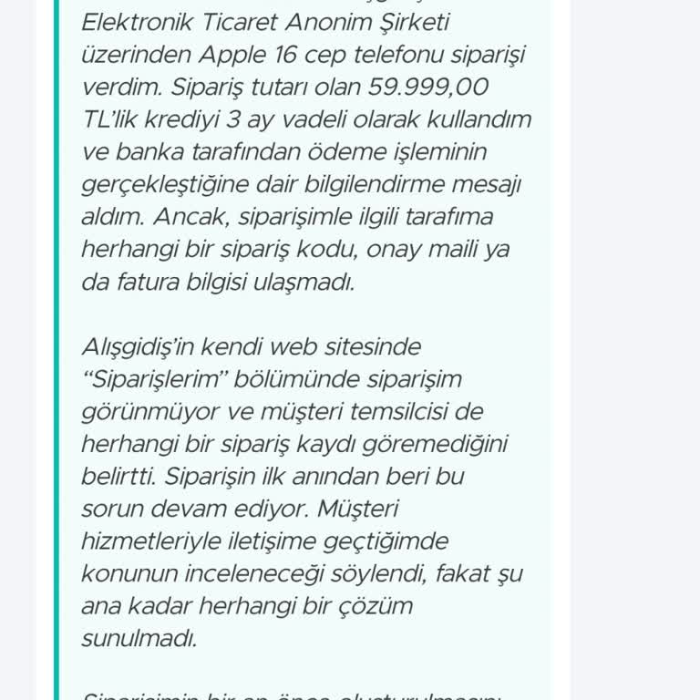 Sipariş Kaydı Olmayan Ödeme: Ürün Ve Fatura Bilgisi Ulaşmadı