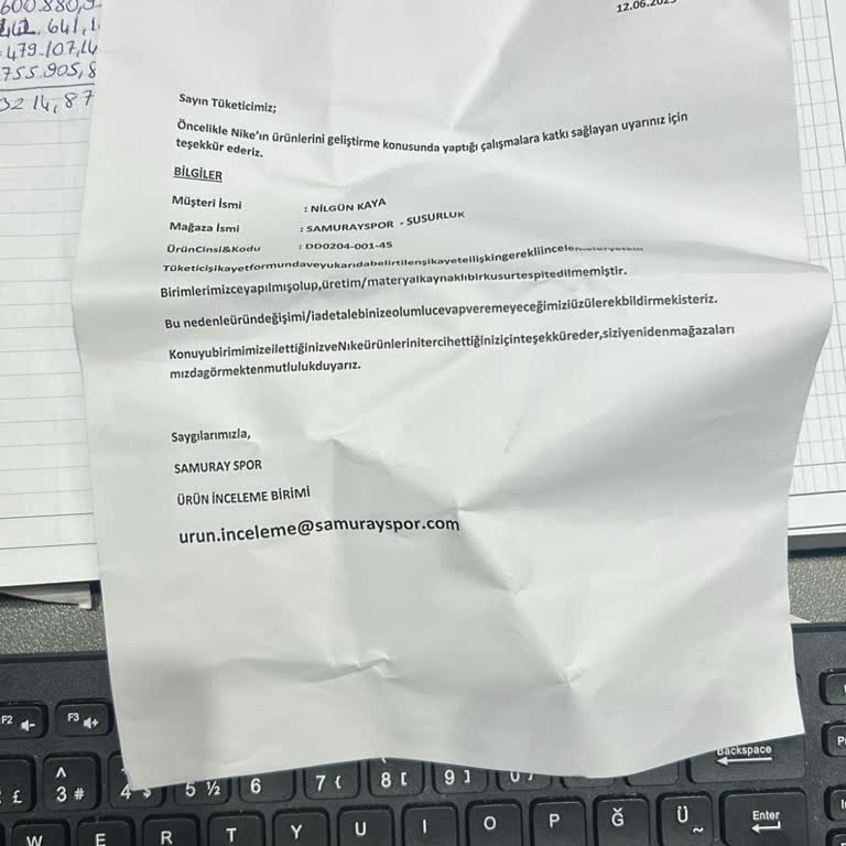 Aldığım Spor Ayakkabı Sürekli Gıcırdıyor, Çözüm Sunulmuyor