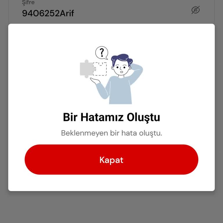 Passo Uygulamasında Sürekli Hata Ve Giriş Sorunu