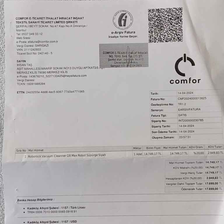 Roborock Q8 Max Su Haznesi Sorunu Ve KVK'nın İlgisizliği