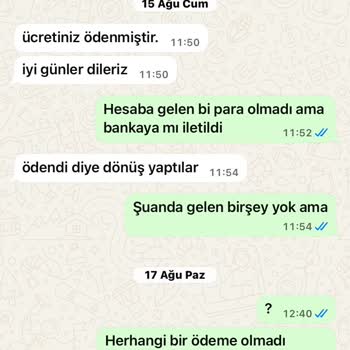Satış Sonrası Ödeme Yapılmaması Ve Bilgi Eksikliği