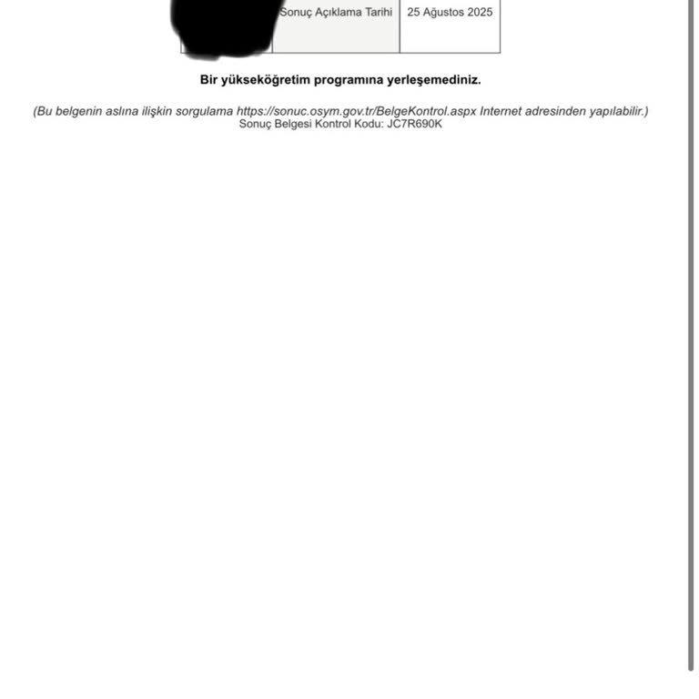 YKS Yerleştirme Sonuçlarında Mağduriyet Ve Haksızlık