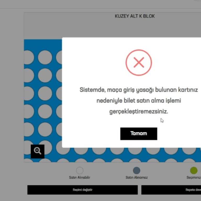 Passo Taraftar Haksız Ceza Nedeniyle Bilet Alamama ve Yetersiz Müşteri Hizmeti Deneyimi