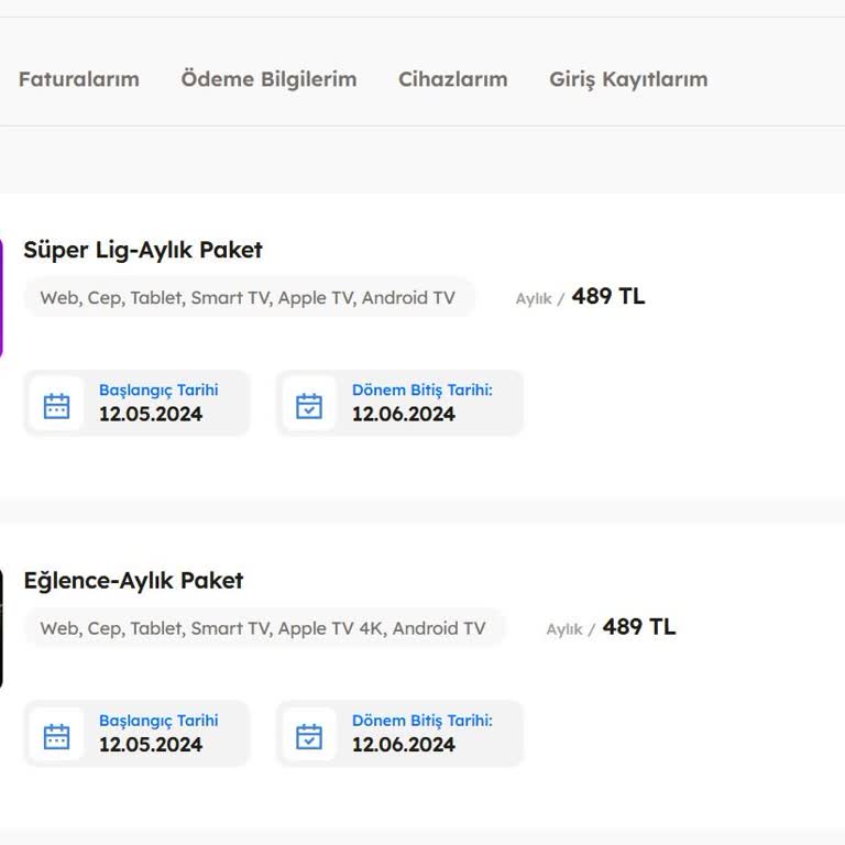 TOD Tv Aylık Yenilemeli Paket İptali Yapılamıyor.