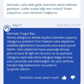 TurkNet İnternetim 15 Gündür Yok Müşteri Hizmetleri Çözüm Sunmuyor