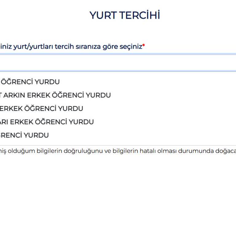 Şişli Öğrenci Yurdu Başvuru Seçeneği Eksikliği Ve Müşteri Hizmetlerine Ulaşamama
