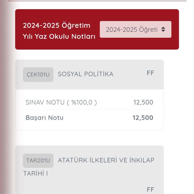 Sınav Sonuçlarında Düşük Puan Ve Mezuniyet Mağduriyeti