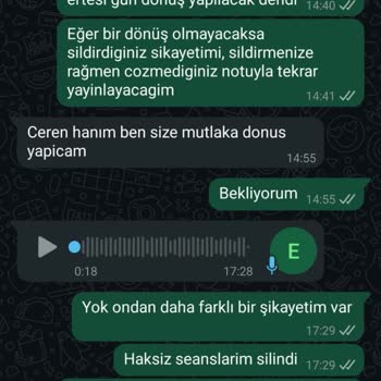 Estethica'da Paketim Haksızca İptal Edildi, Seanslarım Silindi Ve Dönüş Yapılmadı