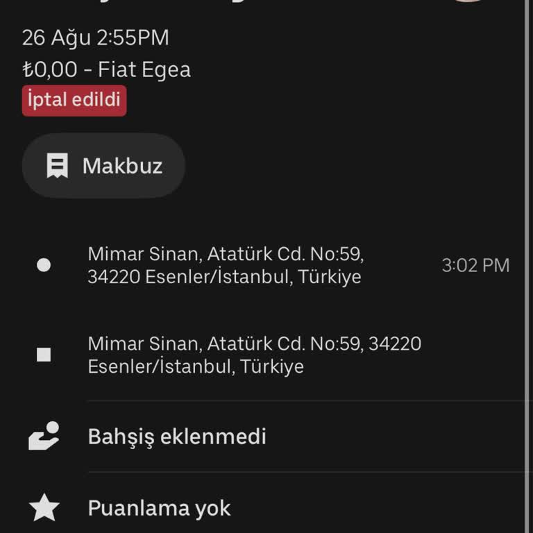 Taksimetreyi Erken Başlatan Şoför Yüzünden Mağdur Oldum Puanım Haksız Yere Düştü