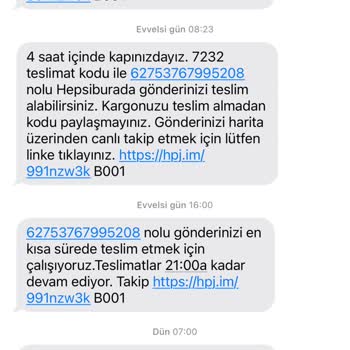 Hepsijet İle Siparişim Defalarca Dağıtıma Çıkıp Teslim Edilmedi