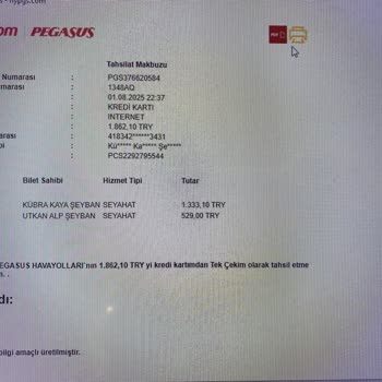 Pegasus'ta Mükerrer Bilet Ücreti İadesi Sorunu