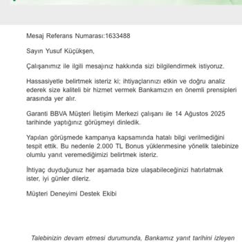 Kampanya Vaadinin Yerine Getirilmemesi Ve Bilgi Kirliliği Nedeniyle Mağduriyet