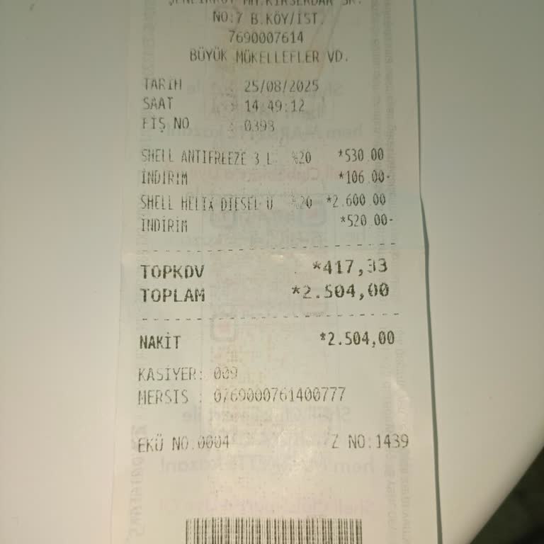 Shell Florya'da Hatalı Ücretlendirme Ve Fazla Tahsilat