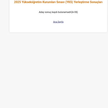 YKS Tercih Sonuçlarım Görüntülenemiyor, Mağduriyetimin Giderilmesini İstiyorum