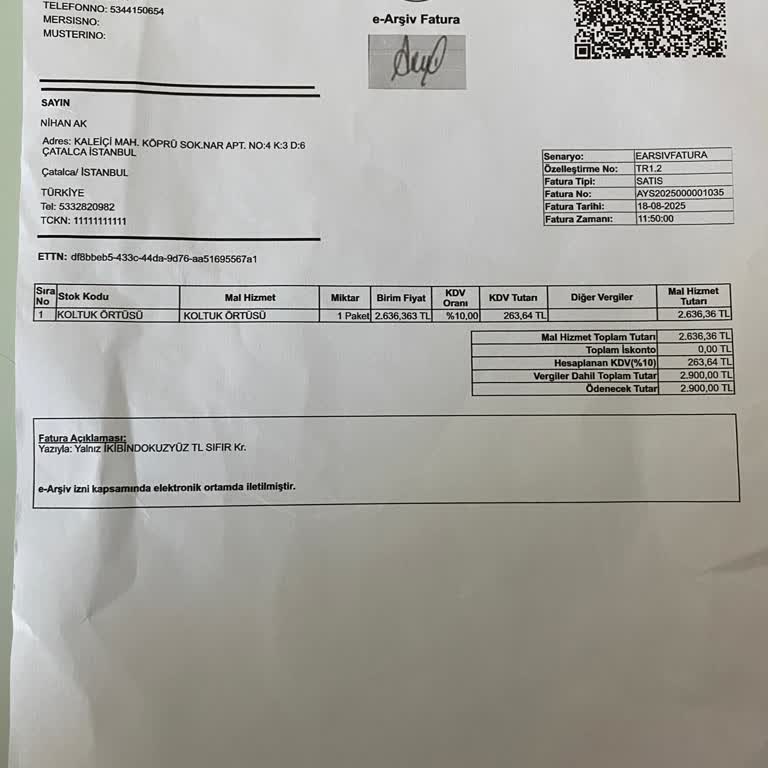 Yanlış Ve Ölçüsüz Ürün Gönderimi Sonrası İade Talebimin Reddedilmesi