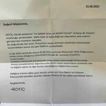 Yeni Alınan Ayakkabıda Üretim Hatası Ve İade Sorunu