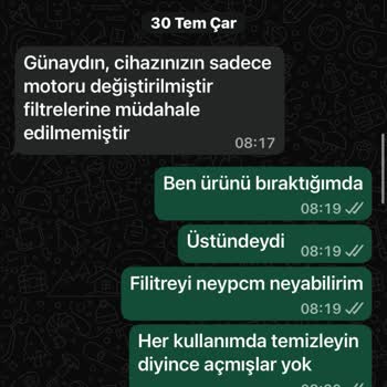 Garanti Servisi Sonrası Eksik Parça Ve İlgisizlik