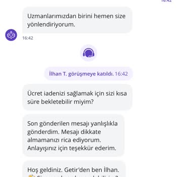 Getir Siparişlerim İptal Edildi 11 Gündür 25 Bin TL İadem Yapılmadı