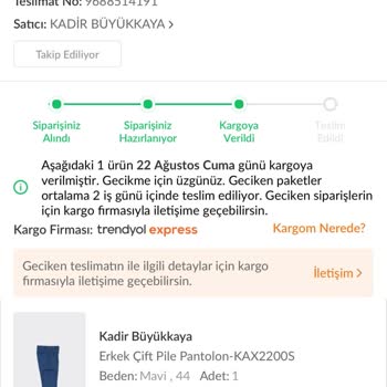 Trendyol Express Kargom Günlerdir Kayıp Müşteri Hizmetleri De Bilgi Veremiyor