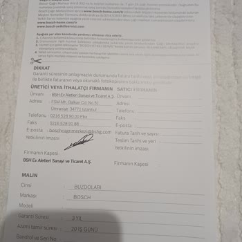 Dört Yıllık Buzdolabında Büyük Arıza Ve Yüksek Tamir Ücreti Mağduriyeti