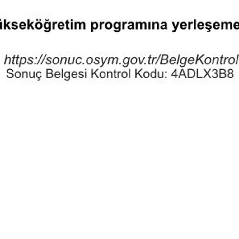 Başarı Sıralamam Uygunken Neden Hiçbir Bölüme Yerleşemedim? Açıklama Ve Yeniden Değerlendirme Talebim