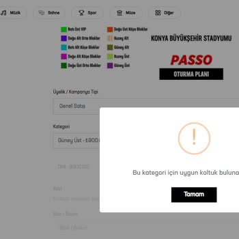 Passo Kart Ücreti Alındı, Bilet Alımı Sürekli Hata Veriyor Ve Maça Gidemiyoruz