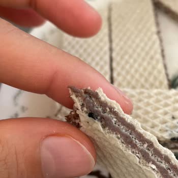 Taze Olması Gereken Gofretin İçinden Siyahlıklar Çıktı!