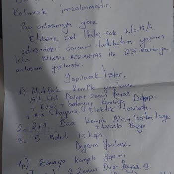 Tadilat İşinde Eksik Hizmet Ve Mağduriyet Yaşadım