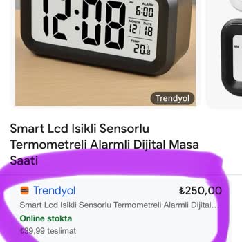 Google'da Görünen Trendyol Fiyatları Ve Stok Bilgileri Gerçekle Uyuşmuyor, Yanıltıcı Deneyim Yaşıyorum