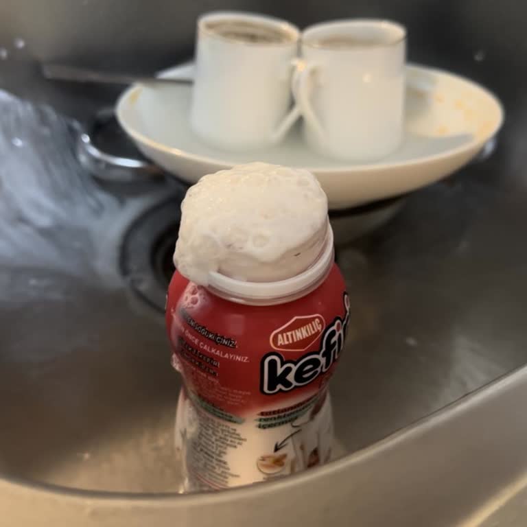 Son Kullanma Tarihi Geçmemiş Altınkılıç Çilekli Kefir Açılır Açılmaz Patladı