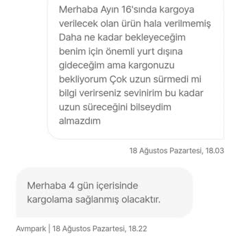 Kargo Teslim Edilmeyen Ürün Nedeniyle Mağduriyet Ve Çözüm Eksikliği