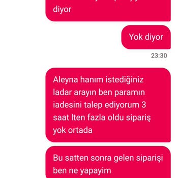 Teslim Edilmeyen Sipariş Ve Yetersiz Müşteri Hizmeti Hayal Kırıklığı