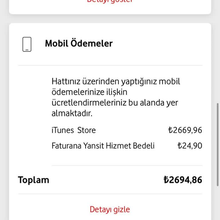 Vodafone Faturasına İzinsiz İtunes Çekimi Ve Çözülmeyen İade Talebi