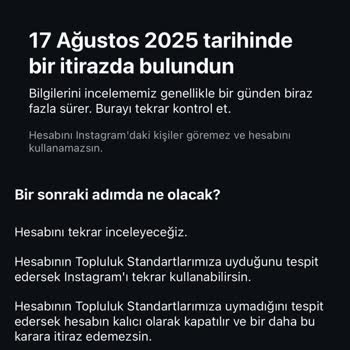 Instagram Hesabın Askıya Alınması!