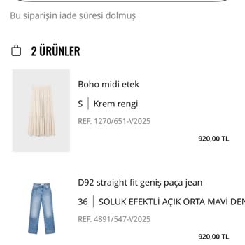 Sipariş Teslim Edilmedi, İade Ve Müşteri Hizmetleri Sorunu