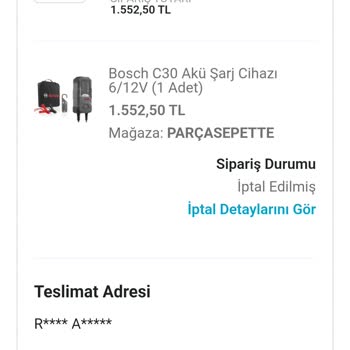 Sipariş İptali Ve Bilgilendirme Eksikliği Nedeniyle Mağduriyet