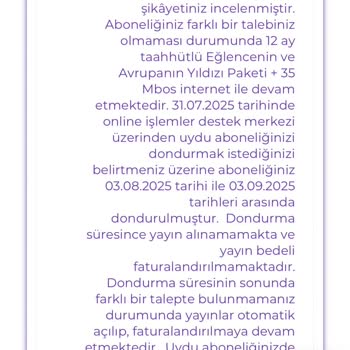 Üyelik Dondurma Talebim Eksik İşlemle Faturalandırıldı: Haksız 950 TL Ücret