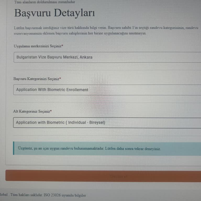 VFS Global Bulgaristan Vize Randevu Sisteminde Ayrımcılık Ve Mağduriyet
