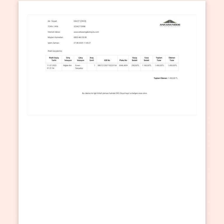 Yanlış Çıkış Sonrası Haksız Ceza Ve İade Talebim