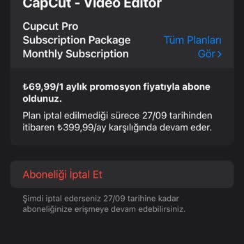 Capcut Pro Aboneliğinde Fazla Ücret Çekilmesi Ve İade Talebi