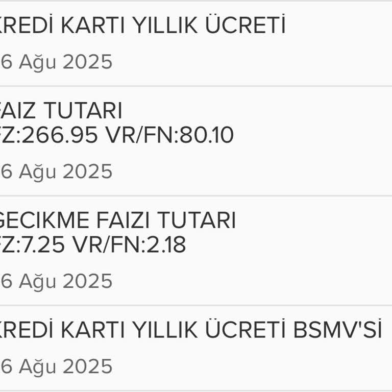 Kredi Kartıma Yıl Dolmadan Erken Ve Haksız Aidat Yansıtıldı