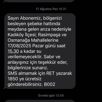 Kadıköy Rasimpaşa'da Sürekli Su Kesintileri Ve Yetersiz Çözüm