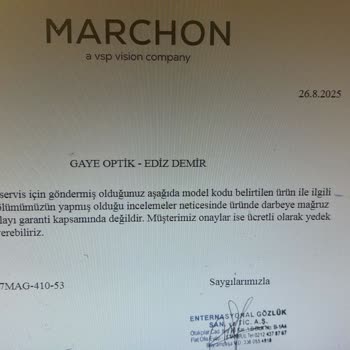 Satın Aldığım Gözlük Çerçevesi Kısa Sürede Kırıldı, Garanti Kapsamında Değişim Talebim Reddedildi