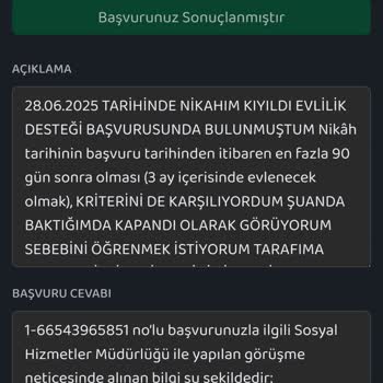 İBB Evlilik Desteği Başvurumun Gerekçesiz Şekilde Kapatılması Ve Yetersiz Bilgilendirme