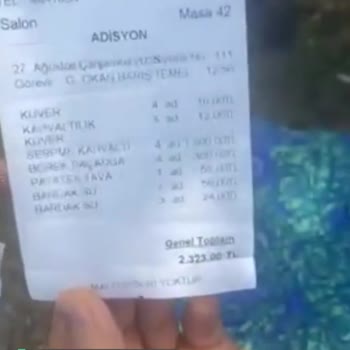 İBB Florya Sosyal Tesislerinde Hesap Ve Garson Sorunu!
