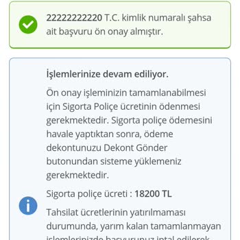 Başvuru Ücretim Sisteme Yansımadı Ve Müşteri Hizmetlerine Ulaşamıyorum