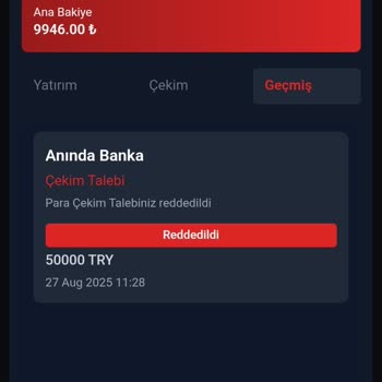 Kazandığım 50000 TL Bonus Ödenmedi Hesabım Sıfırlandı