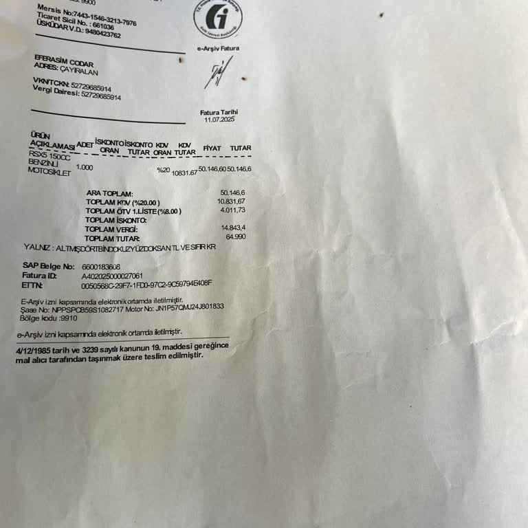 A101’den Satın Aldığım Motosikletin Evrakları İki Aydır Gönderilmiyor, Mağduriyet Yaşıyorum