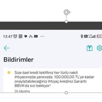 Mobil Uygulamada Sunulan Kredi Teklifinin Şubede Geçerli Olmaması Nedeniyle Mağduriyet