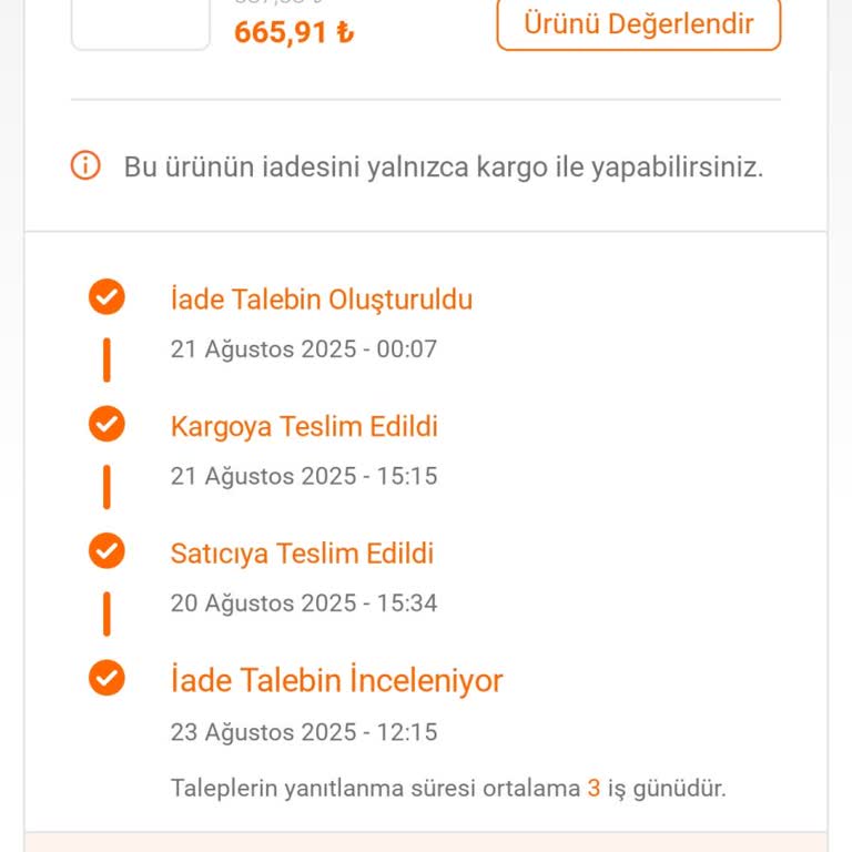 FLO'dan Aldığım Kramponun İadesi Gecikti, Ücretim Halen Yatırılmadı